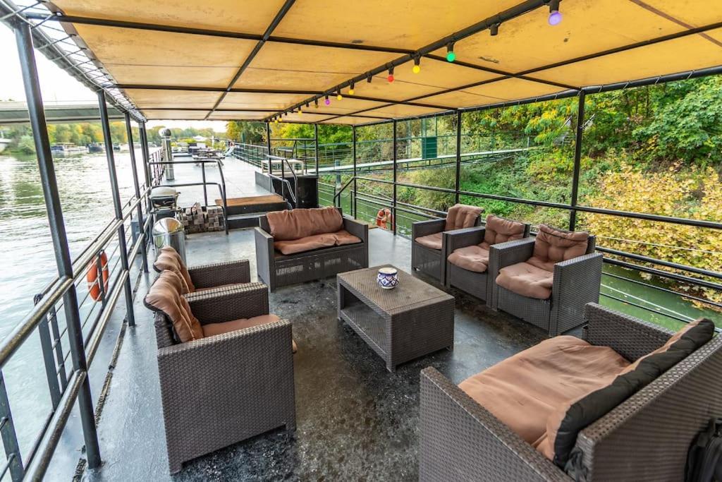 Grande Peniche 4 Ch - 10 Pers -Paris - Ile De Puteaux- Terrasses 빌라 외부 사진