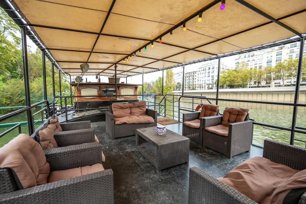 Grande Peniche 4 Ch - 10 Pers -Paris - Ile De Puteaux- Terrasses 빌라 외부 사진