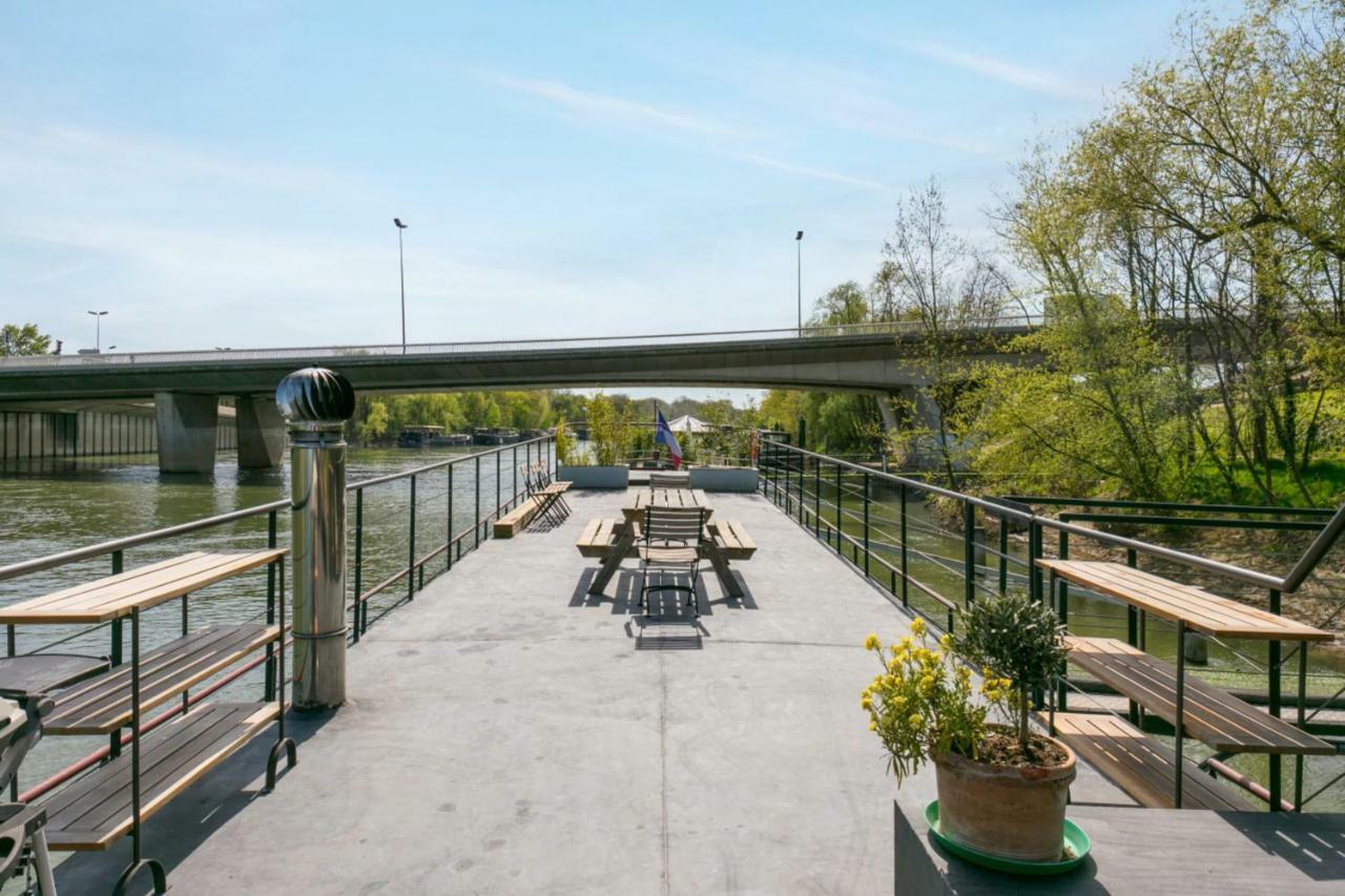 Grande Peniche 4 Ch - 10 Pers -Paris - Ile De Puteaux- Terrasses 빌라 외부 사진