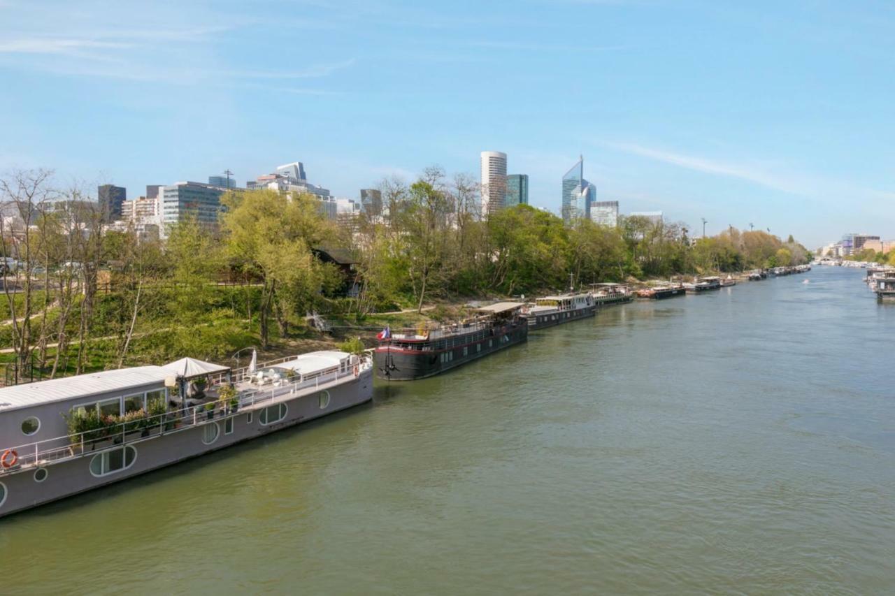 Grande Peniche 4 Ch - 10 Pers -Paris - Ile De Puteaux- Terrasses 빌라 외부 사진